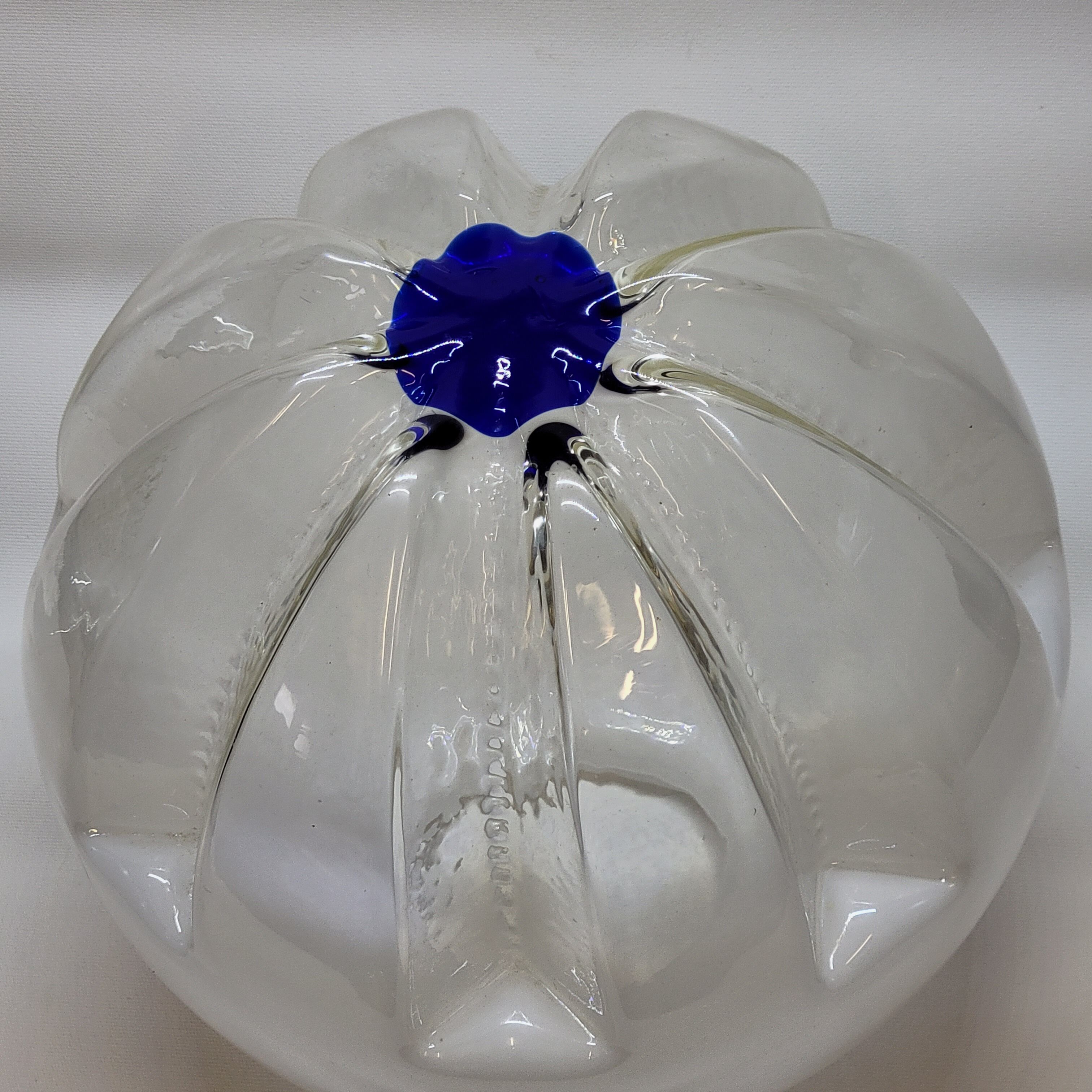 Globe Boule Pour Suspension Ou Lampe Lampadaire Vintage Mazzega Italie 1970 30cm