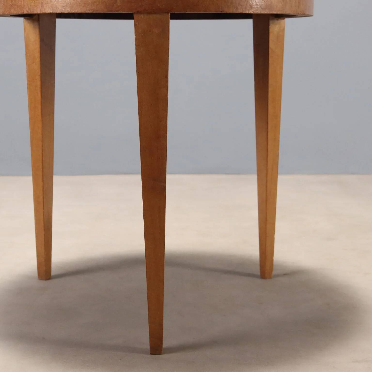 Antique Art Deco coffee table in exotic wood from the 19th century.
