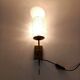 Wall lamp in golden brass Vintage. 1960.