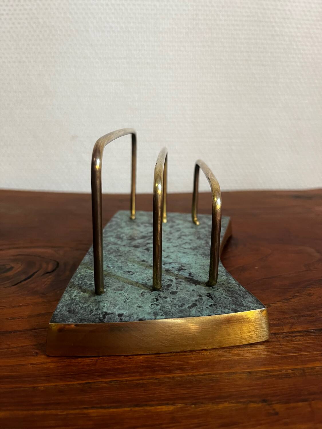 Letter holder in brass from the 1950s