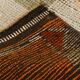 Tapis runner vintage berbère, motifs géométriques orange violet, 74x307Cm