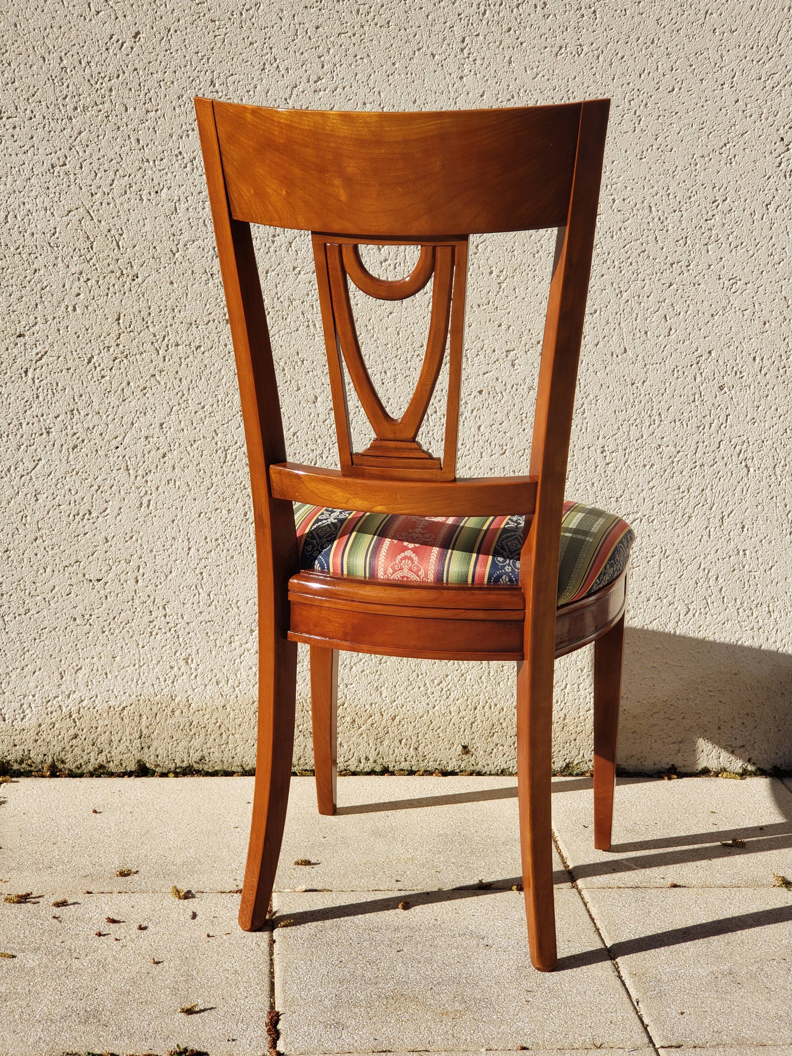 Vintage wooden office chair from the 1970s.