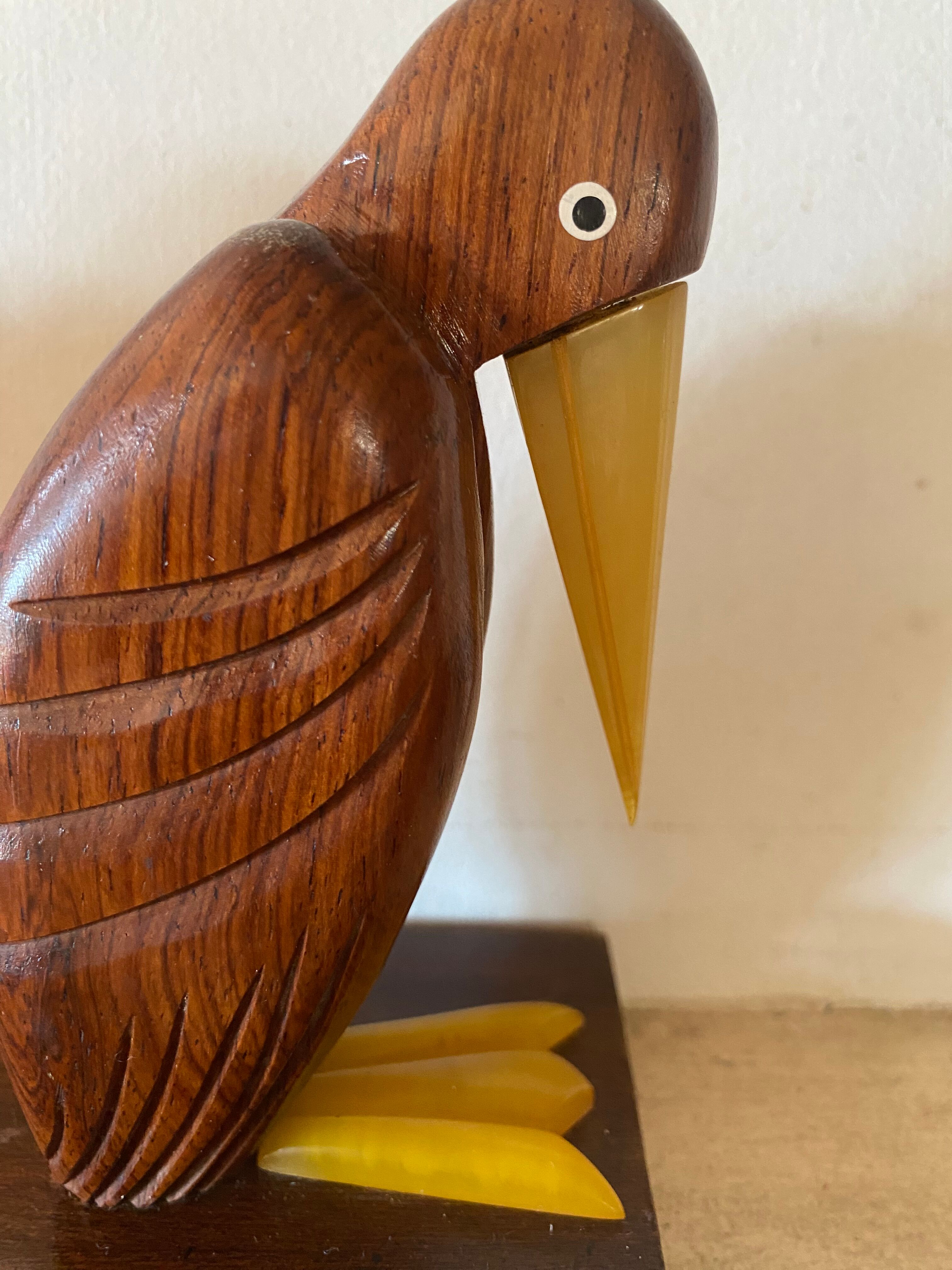 Wooden and bakelite bookends