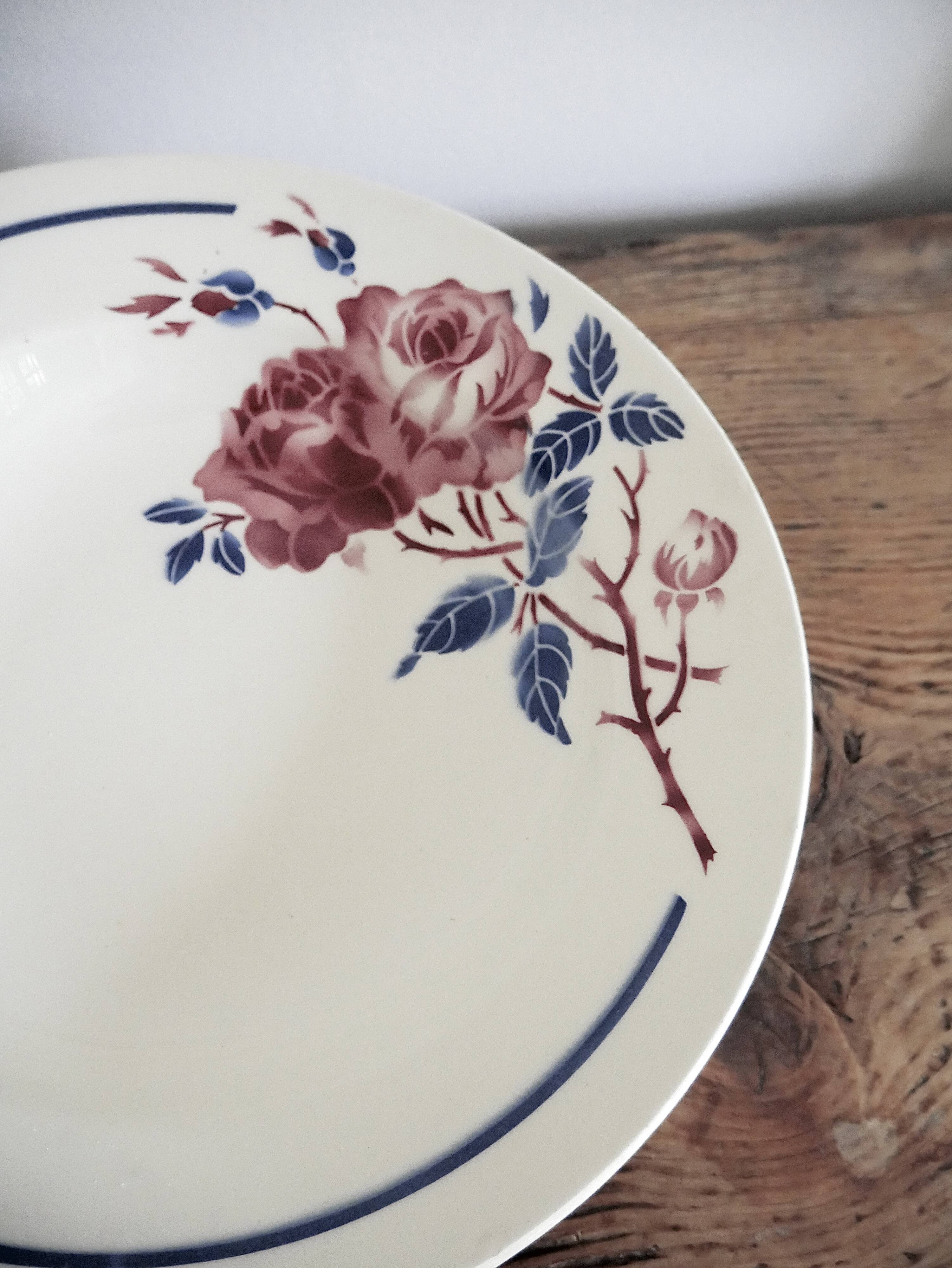 Plat de service creux Luneville