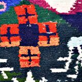 Moroccan Berber carpet Boucherouite 273 x 124 cm Excellent condition