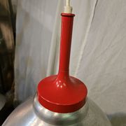 80s brushed aluminum pendant light