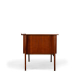 Danish vintage teak design desk by svend age madsen for hp hansen, 1960s
