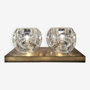 Peill Putzler Ice Cube wall lamp 70's lamp, Germany,