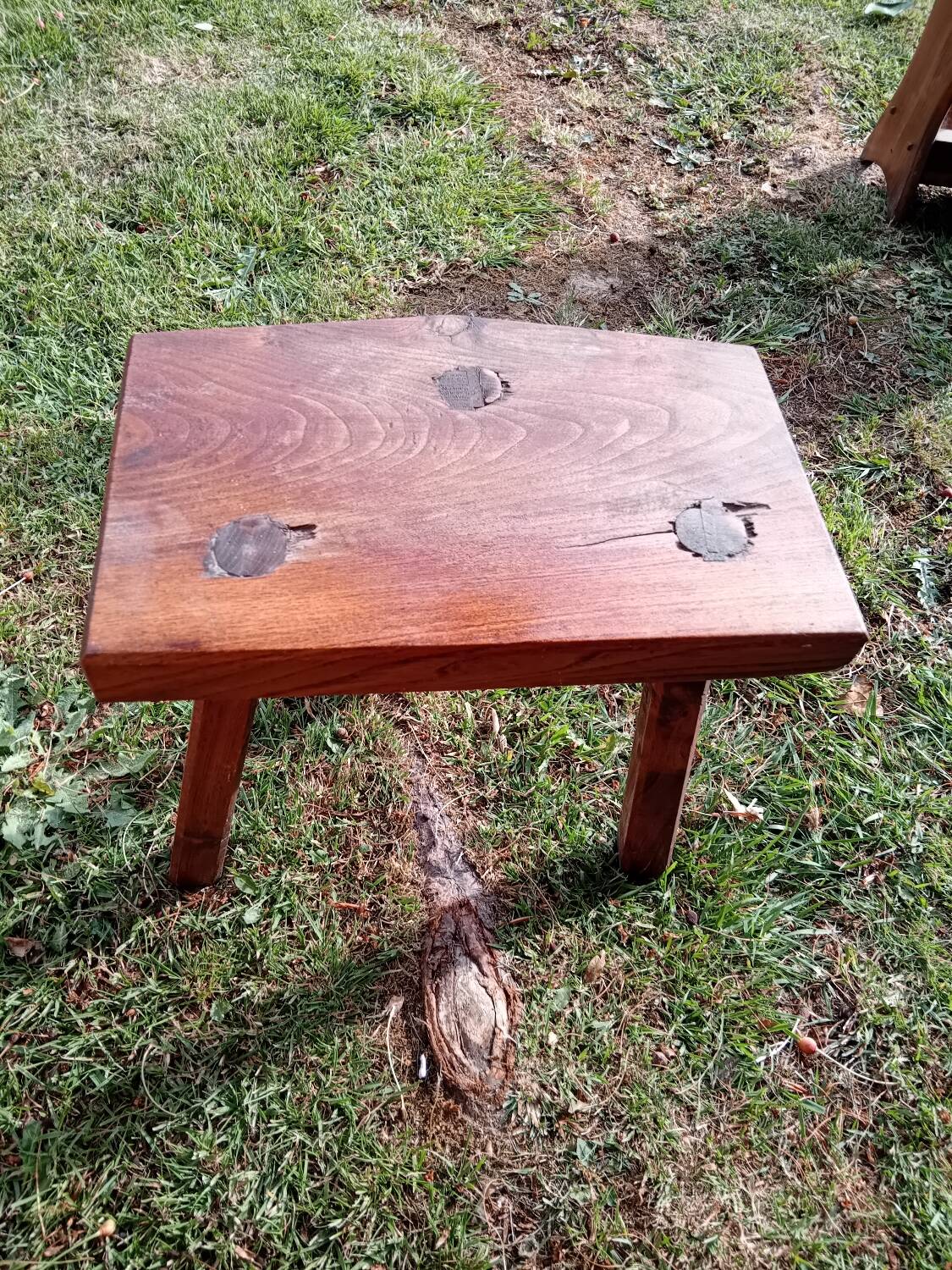 Wooden step stool