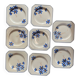 Assiettes fleurs Moulin des loups