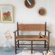 Banc en paille