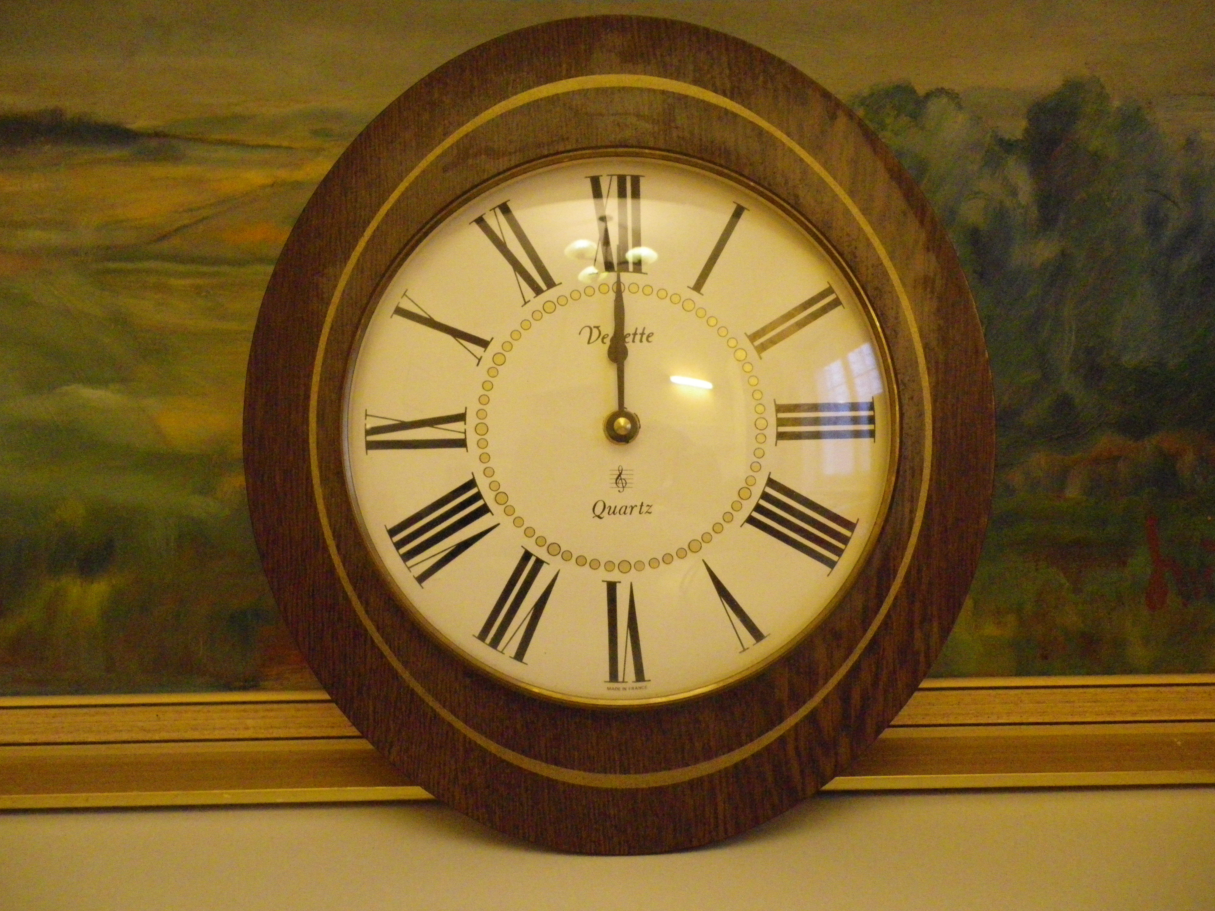 Wall Clock Star - Laiton, glass, formica - 1960s
