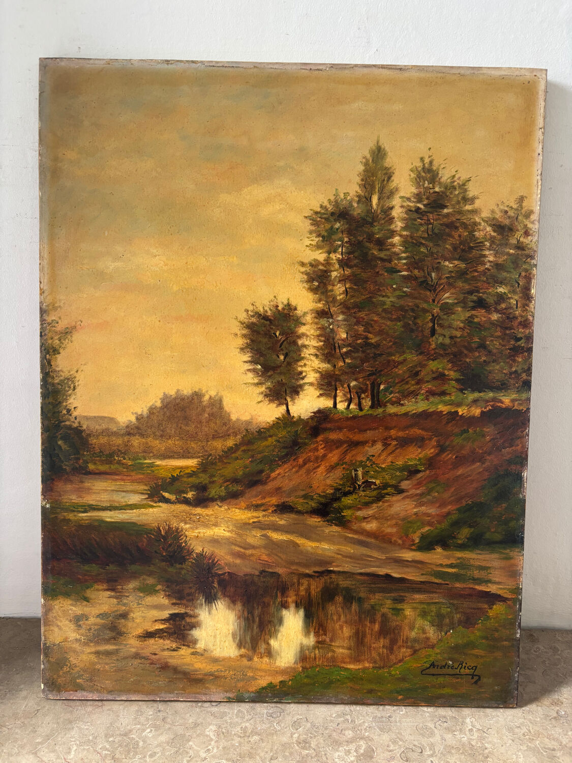 Landscape signed André Rica