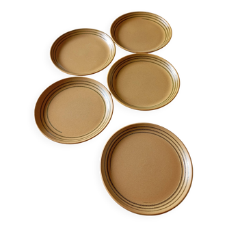 Assiettes plates "Chaumière" Sarreguemines