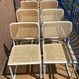 Set of 6 B32 chairs Marcel Breuer Italy design 1970