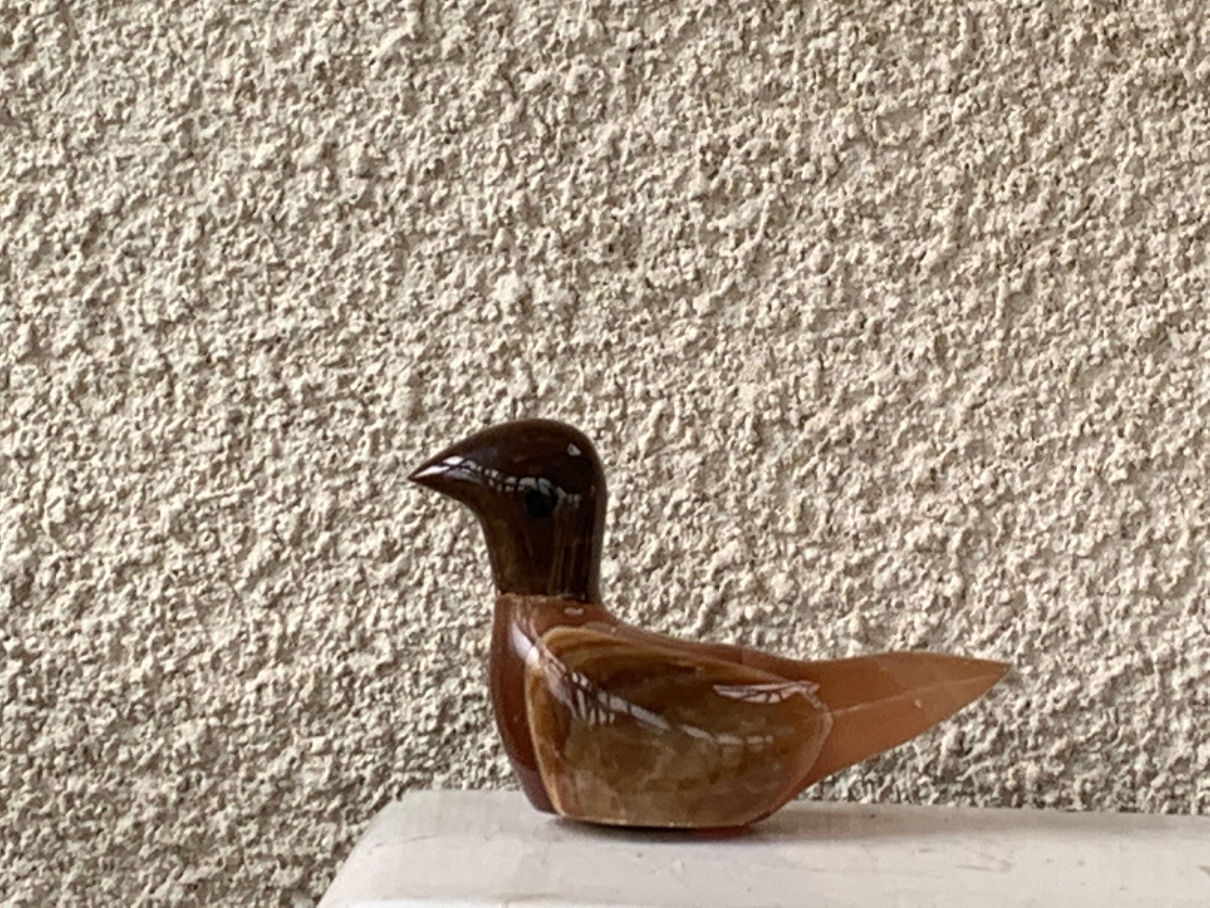 Bird paper press in onyx collector's stone