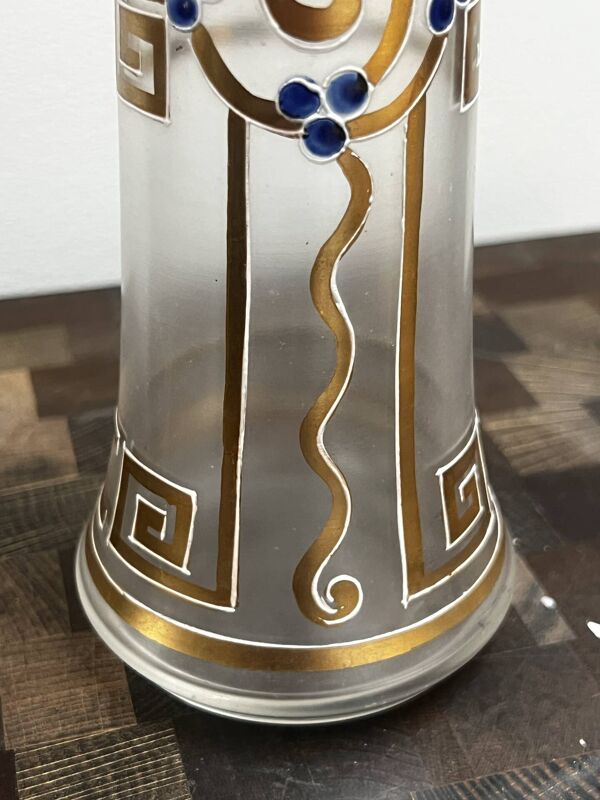 Bouteille émaillée 1899/1900 art nouveau - art déco