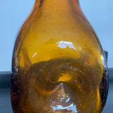 Vintage vase in bubbled glass paste