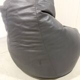Zanotta Sacco large model leather beanbag lounge chair 1980’s