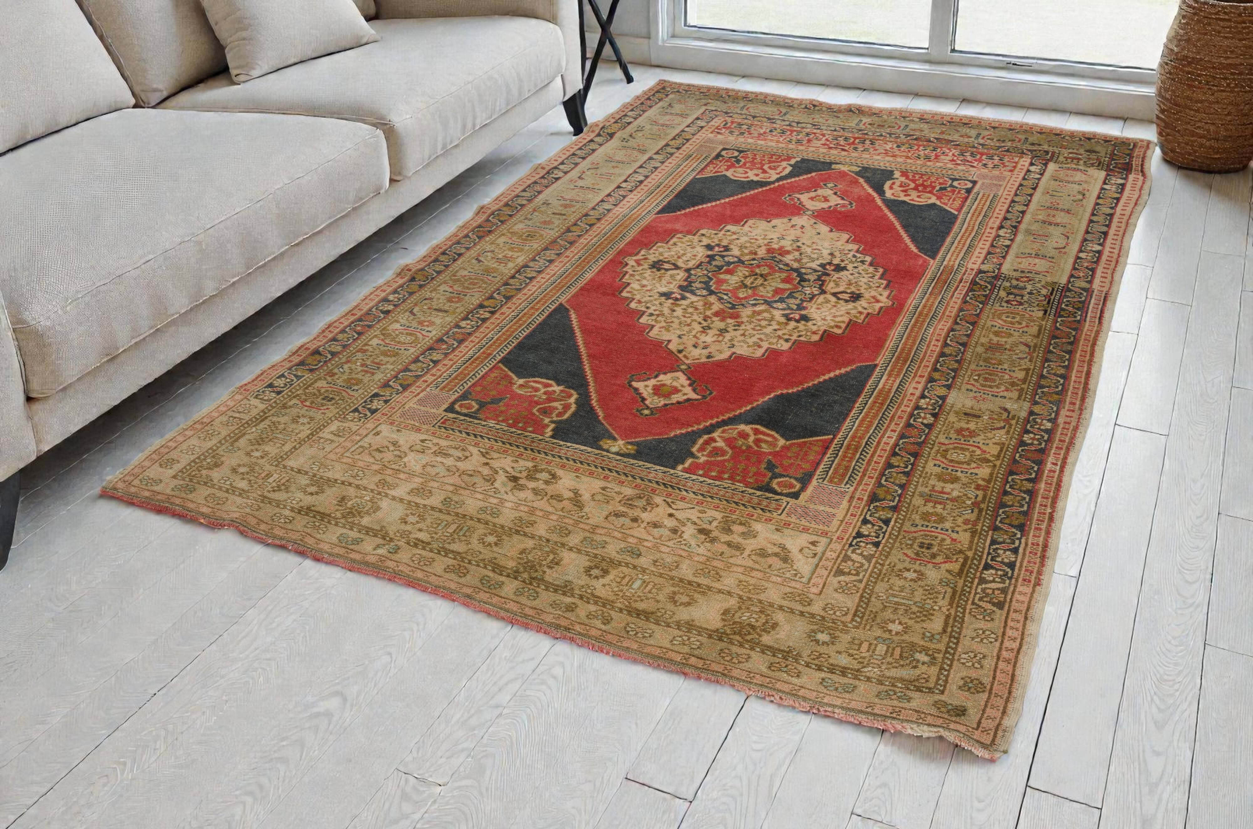 Anatolian Floral Oushak Rug