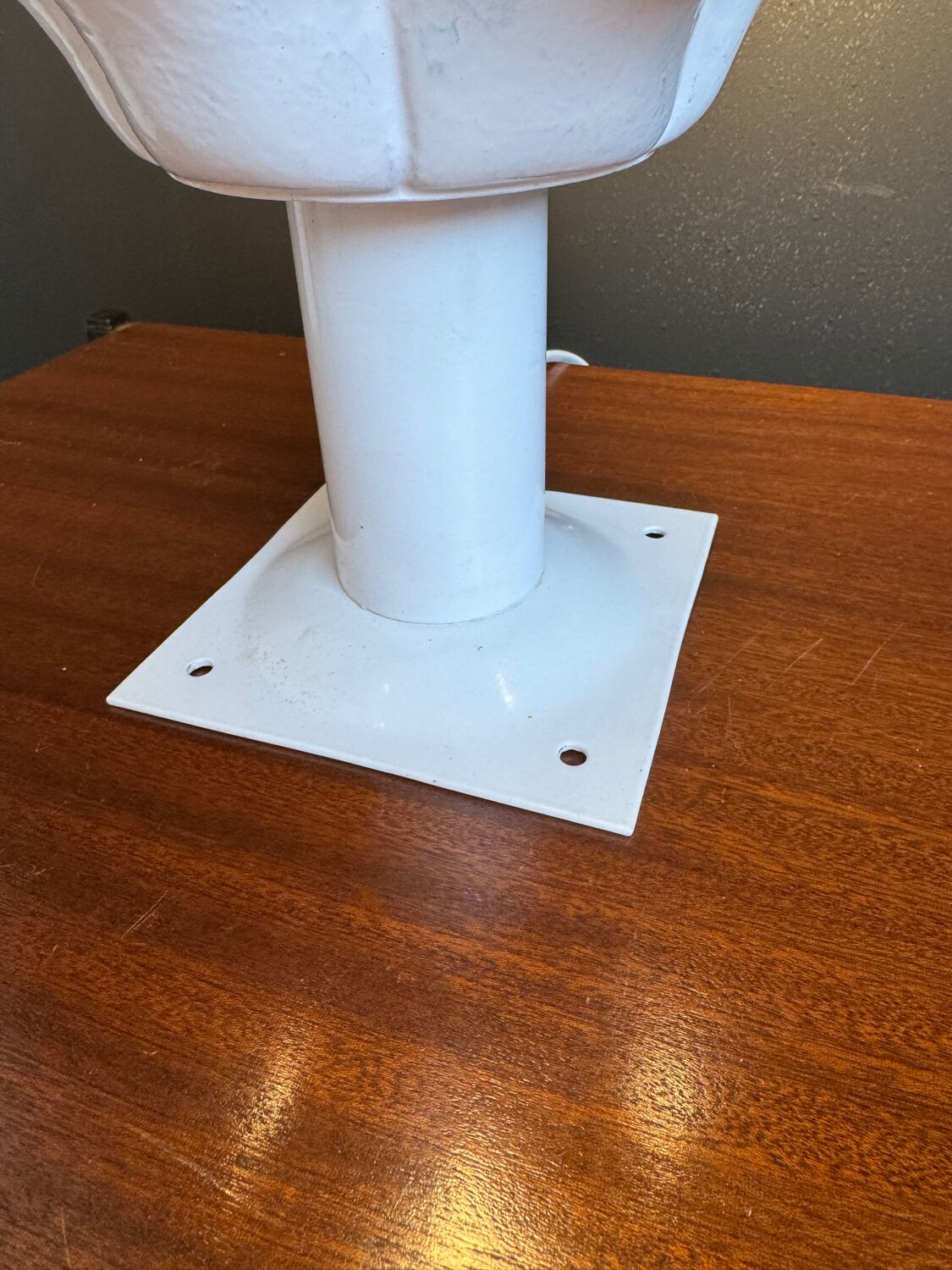 Opaline palm tree ceiling light from the 1980s.