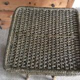 Rattan side table