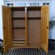 Cabinet vintage wood and rattan