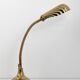 Shell table lamp in gilded brass