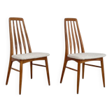 2 chaises en chêne Eva par Niels Koefoed 1960