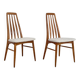 2 oak chairs Eva by Niels Koefoed 1960