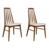 2 chaises en chêne Eva par Niels Koefoed 1960
