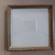 Old square golden frame to place or hang