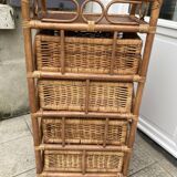 Vintage rattan chiffonier