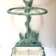 Enameled cast iron umbrella stand from the early 20th century