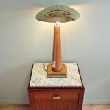 Grande lampe nautique bois et laiton années 80