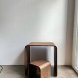 Child's Desk with Matching Stool in Curved Wood
