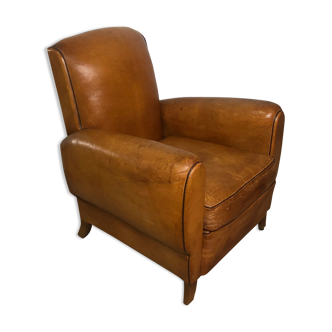 1930'S Camel Leather Club Chair