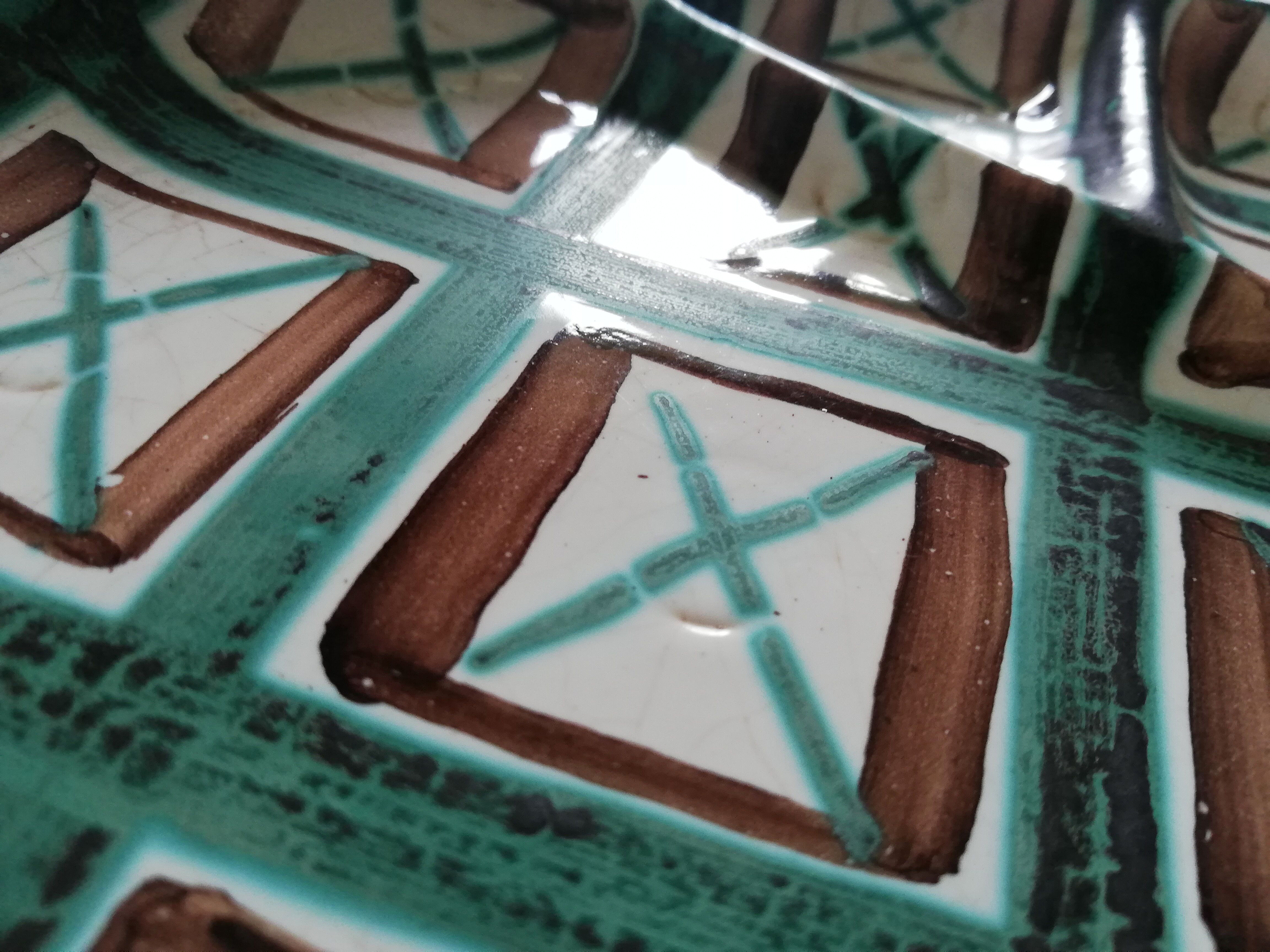 Set 6 compartment plates Robert Picault Vallauris