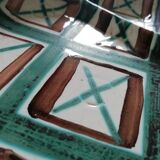 Set 6 compartment plates Robert Picault Vallauris