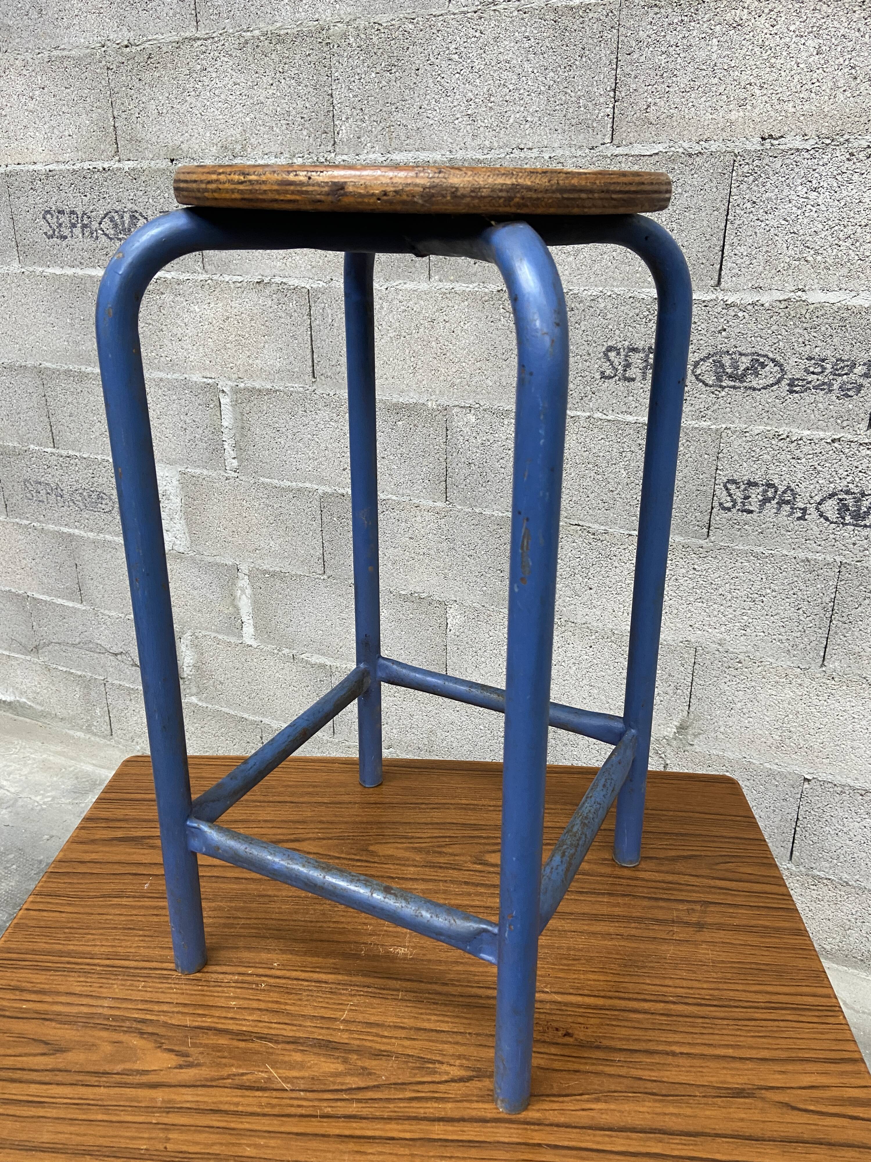 Vintage industrial workshop stool