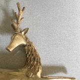 Vintage brass deer