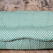 2-seater sofa in checked fabric, France, 1980