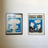 Quatrième de couverture Charlie Hebdo par Fournier encadrée, 28 juin 1971