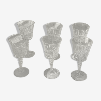 Ensemble de 6 verres à vin art déco