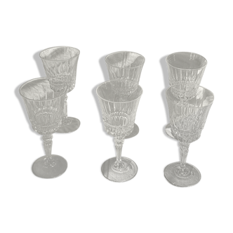 Set of 6 art deco wine glasses