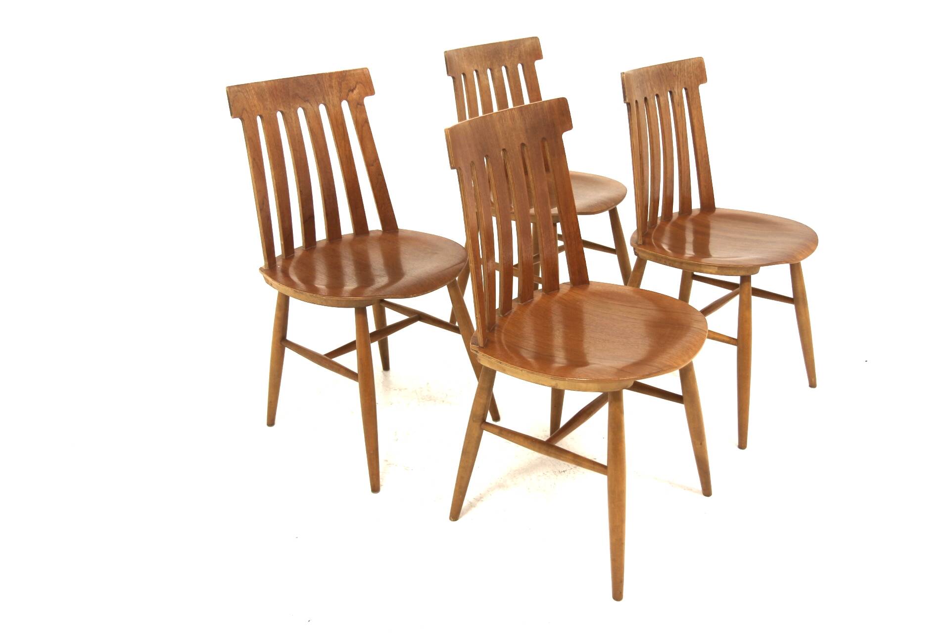 Set of 4 teak chairs, Jan Hallberg, Edsbyverken, Sweden, 1960
