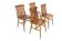 Set de 4 chaises en teck, Jan Hallberg, Edsbyverken, Suède, 1960