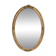 Oval mirror in carved wood