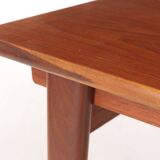 solid teak table with retractable server. Denmark 50s/60s
