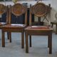 Set of 6 chairs with leather seats by Étienne Kohlmann, 1960s